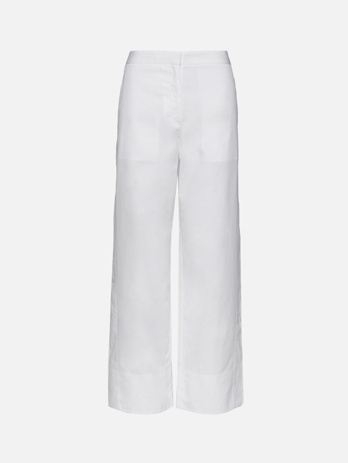 Twisted Seam Trouser,TOTÉME,WHITE,Image 1