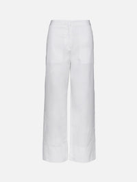 Twisted Seam Trouser,TOTÉME,WHITE,Image 1