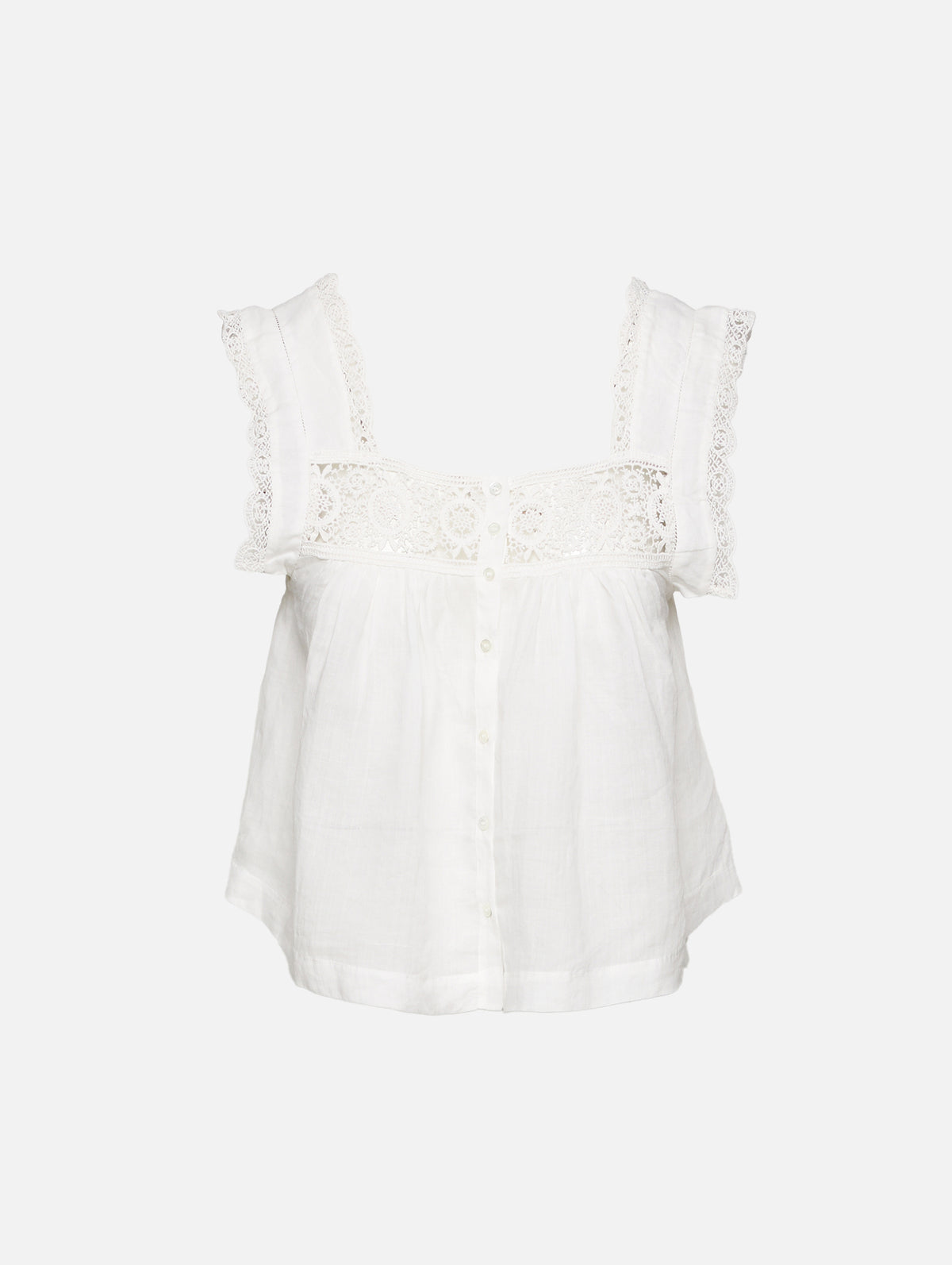 Mia Embroidered Top,CITIZENS OF HUMANITY,WHITE,Image 1