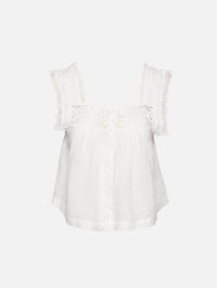 Mia Embroidered Top,CITIZENS OF HUMANITY,WHITE,Image 1