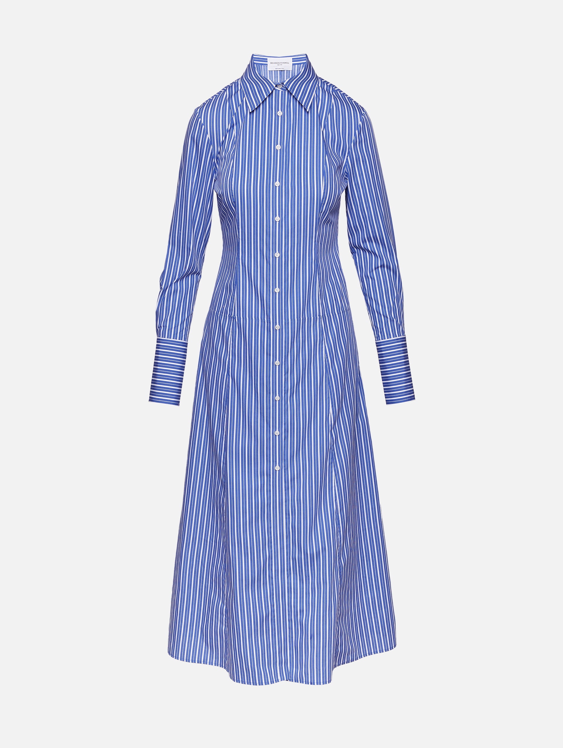 Sammy Collared Shirt Dress | BRANDON MAXWELL | elysewalker