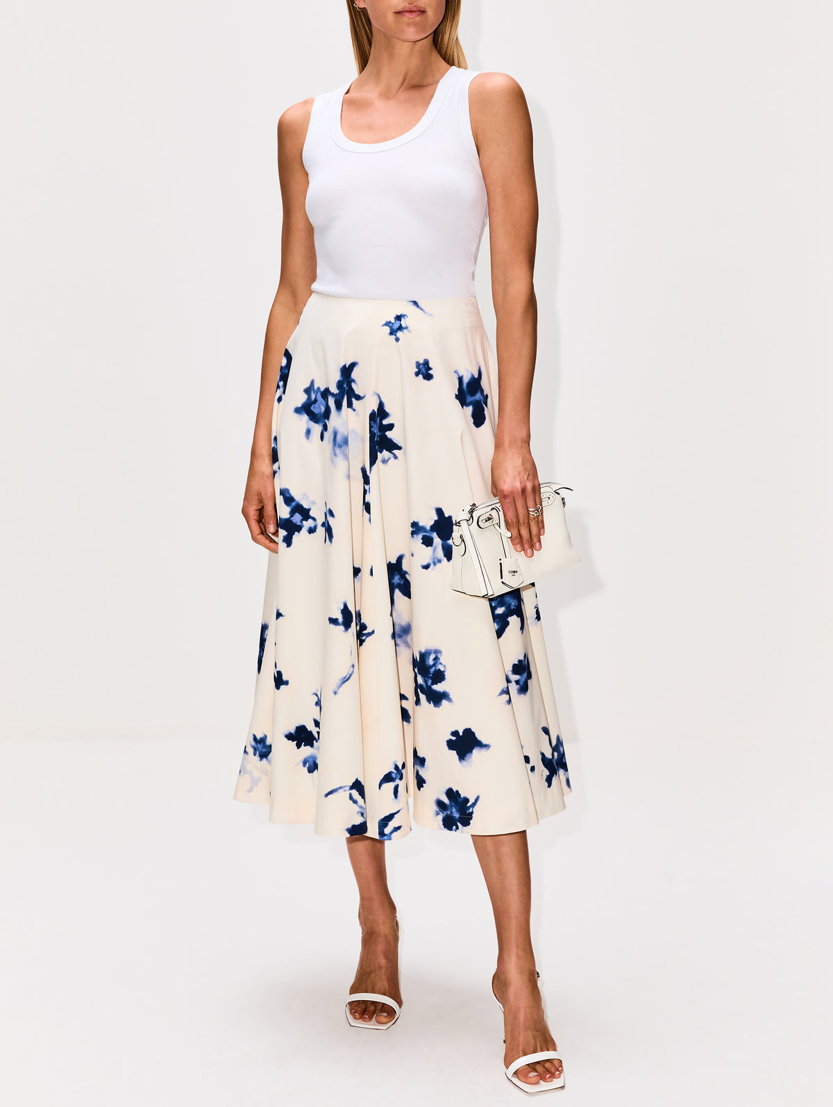 Varda Skirt,ALTUZARRA,BERRY BLUE FLOWERS,Image 2