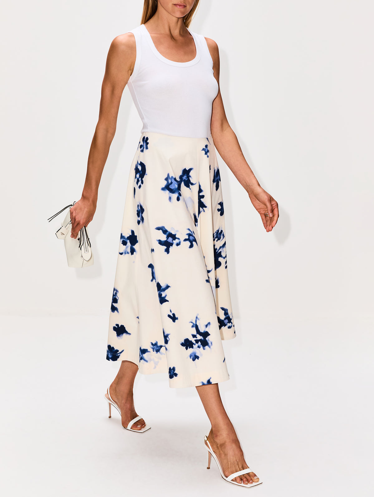 Varda Skirt,ALTUZARRA,BERRY BLUE FLOWERS,Image 3