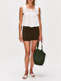 Lotus Small Tote,KHAITE,BOTTLE GREEN,Image 2