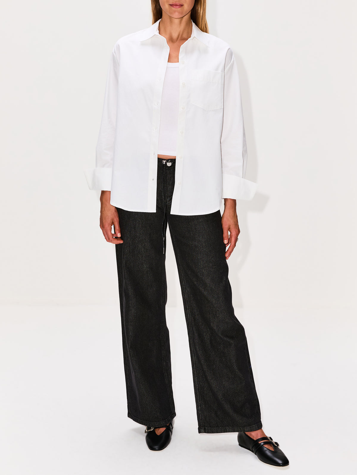 Cooper Button Up Shirt,ELYSEWALKER LABEL,GREEN,Image 5