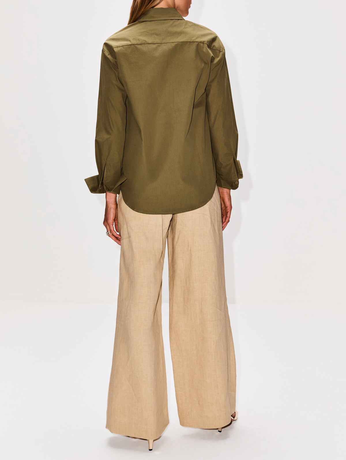Cooper Button Up Shirt,ELYSEWALKER LABEL,GREEN,Image 9