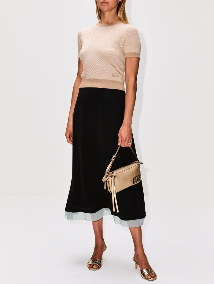 Simply Fendi Mini Shoulder Bag,FENDI,PLATINO,Image 1