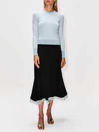 Midi Skirt,FENDI,BLACK,Image 2