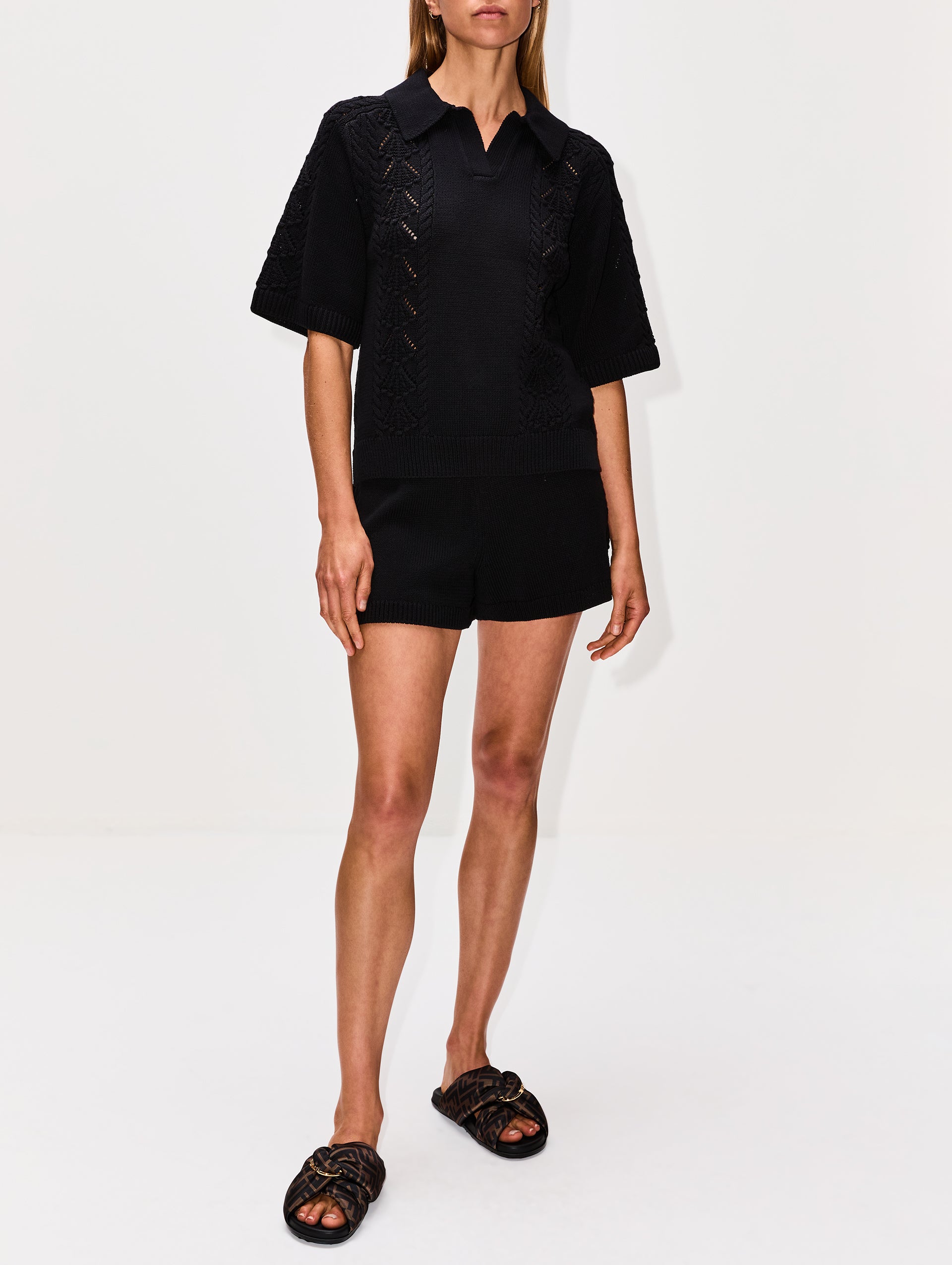 FENDI クロスストラップサンダル 楽天市場】FENDI フェンディ FF Logo Cross Slider Slippers 7X1222