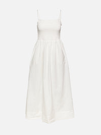 Carmen Dress,BIRDS OF PARADIS BY TROVATA,WHITE,Image 1