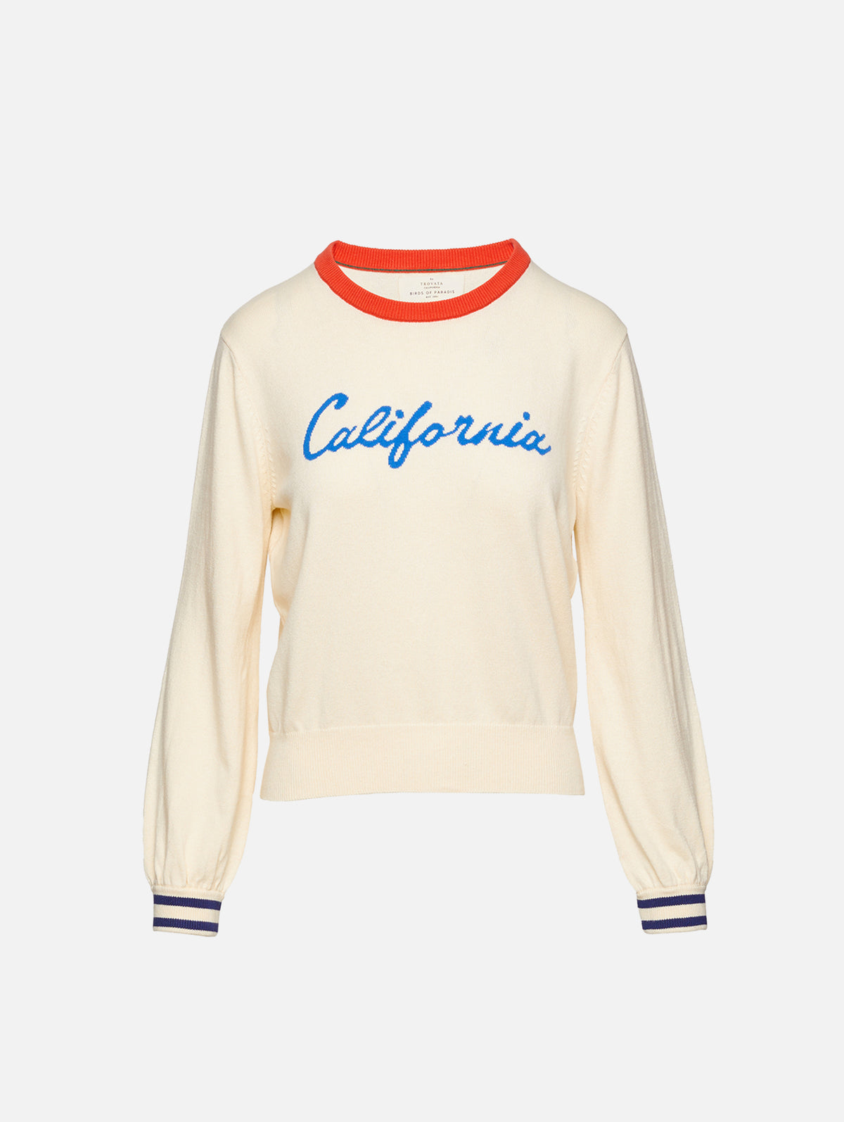 Ryann Sweater,BIRDS OF PARADIS BY TROVATA,CALIFORNIA ANTIQUE WHITE,Image 1