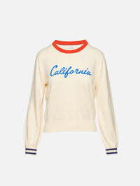 Ryann Sweater,BIRDS OF PARADIS BY TROVATA,CALIFORNIA ANTIQUE WHITE,Image 1