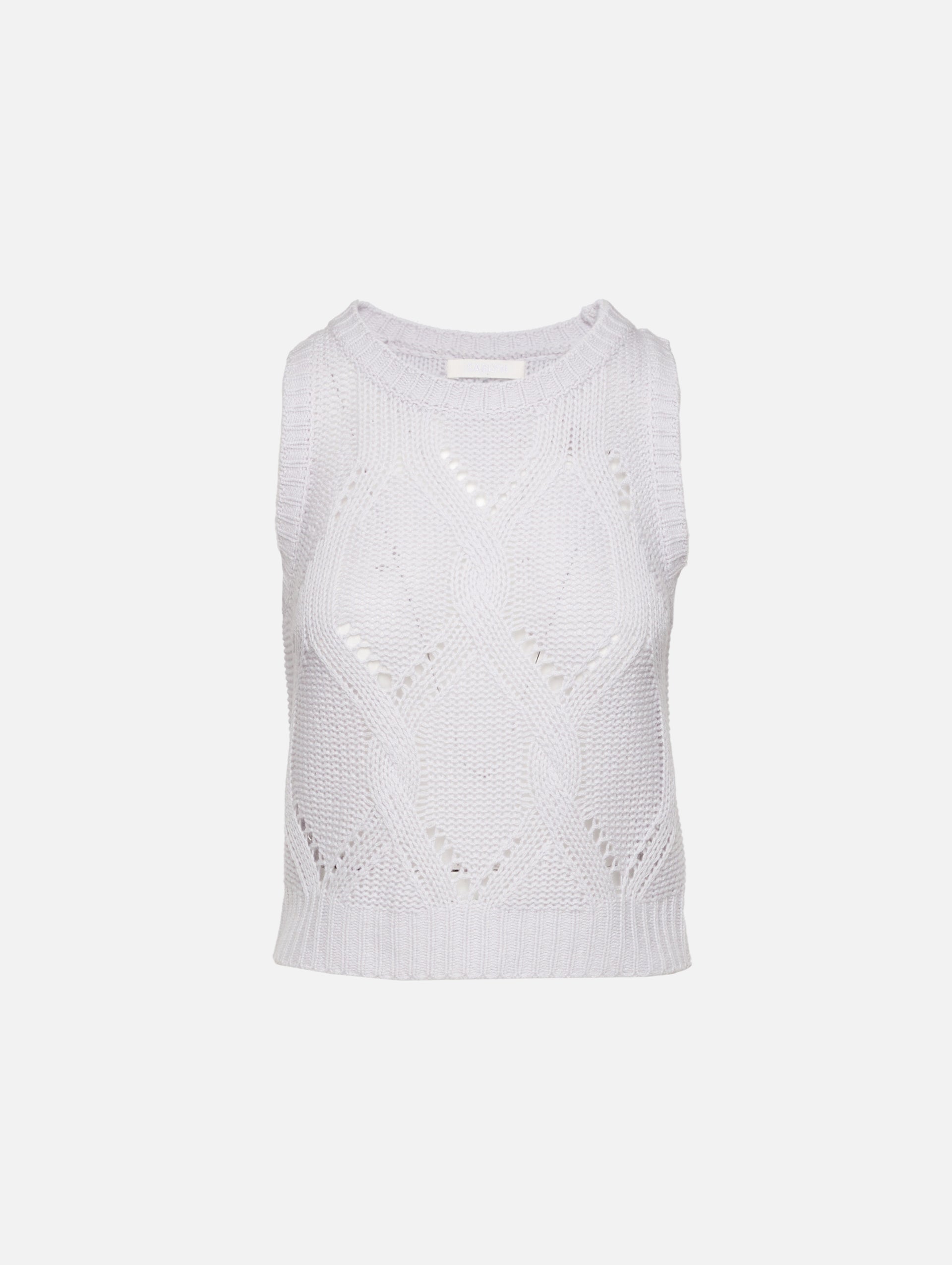 Kara Shrunken Cable Knit Tank | SABLYN | elysewalker