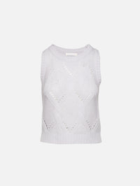 Kara Shrunken Cable Knit Tank,SABLYN,SKYE,Image 1