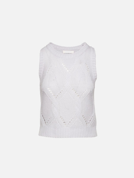 Kara Shrunken Cable Knit Tank | SABLYN | elysewalker