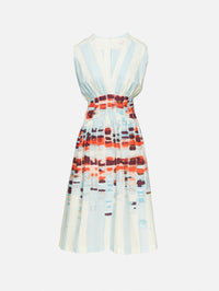 Jocelyn Dress,SILVIA TCHERASSI,AQUA WATERCOLOR,Image 1