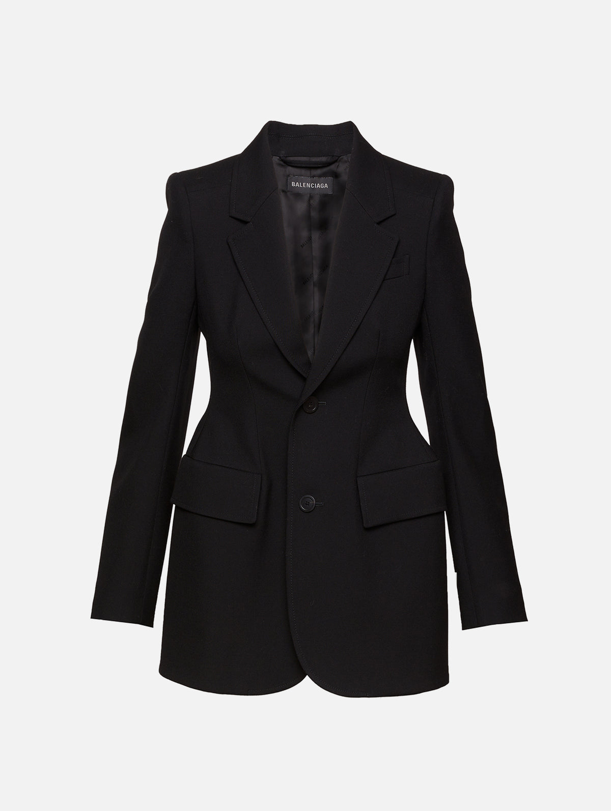 Hourglass Jacket,BALENCIAGA,BLACK,Image 1