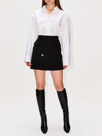 Tailored Mini Skirt,BALENCIAGA,BLACK,Image 2