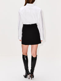 Tailored Mini Skirt,BALENCIAGA,BLACK,Image 4