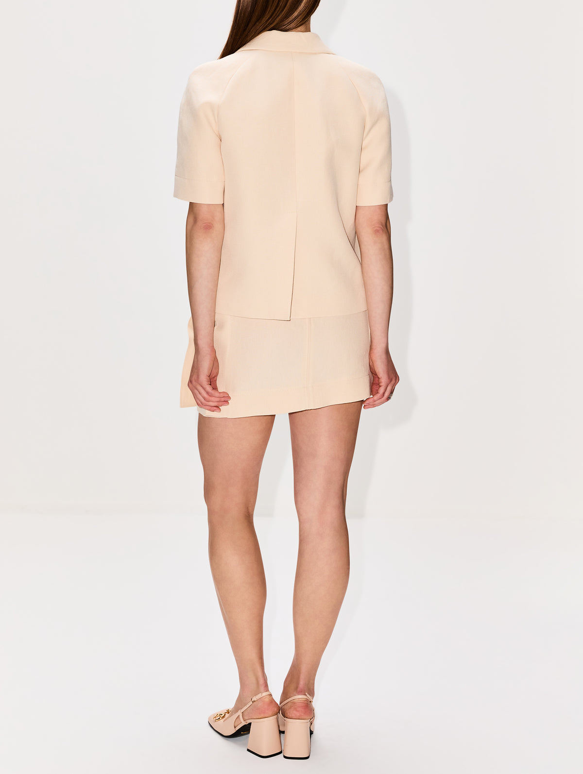 Mini Skirt,GUCCI,GARDENIA,Image 4