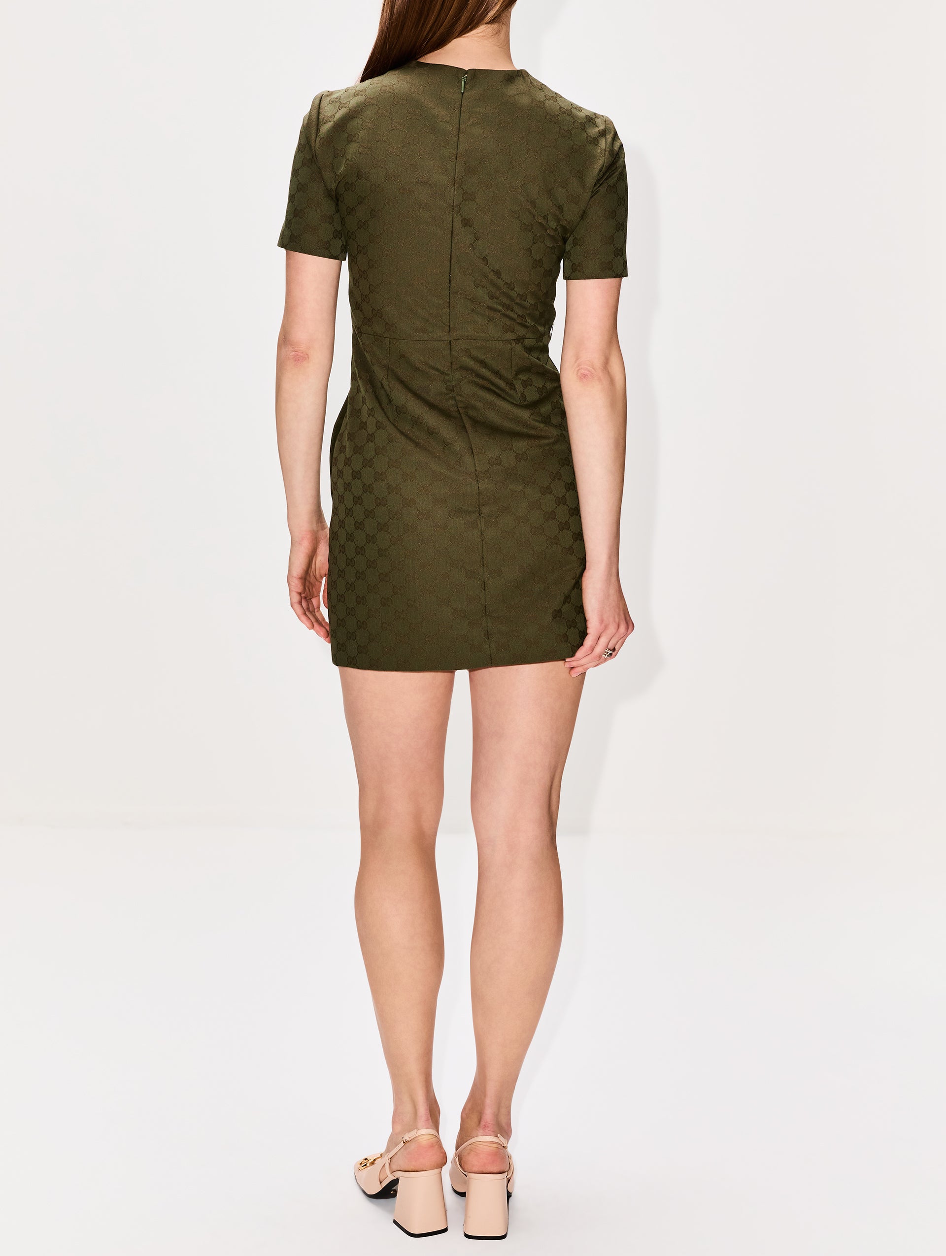GUCCI グリーン ミニワンピース S GG Gabardine Dress | GUCCI | elysewalker