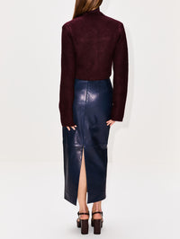 Ello Jacket,KHAITE,DARK PLUM,Image 3