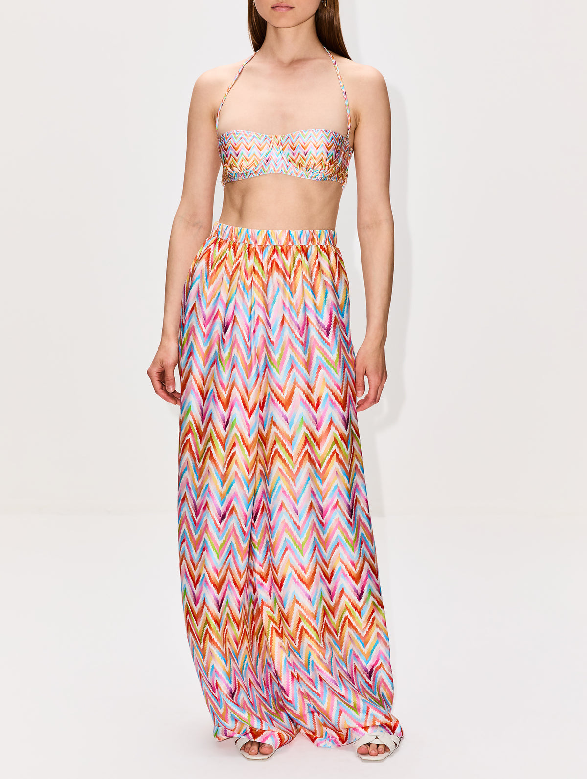 Stripe Trouser,MISSONI MARE,MULTICOLOR WHITE,Image 2