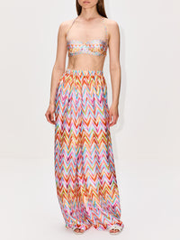 Stripe Trouser,MISSONI MARE,MULTICOLOR WHITE,Image 2