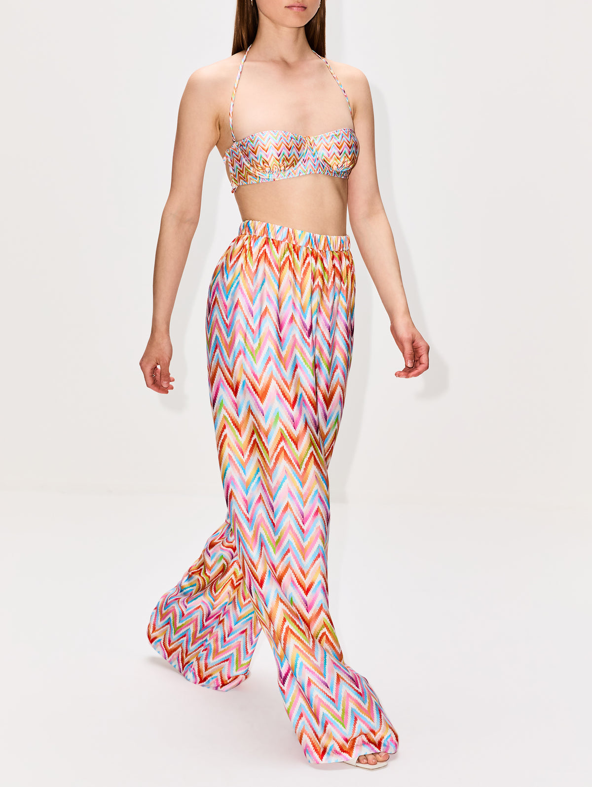 Stripe Trouser,MISSONI MARE,MULTICOLOR WHITE,Image 3