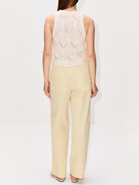 Kara Shrunken Cable Knit Tank,SABLYN,GARDENIA,Image 3