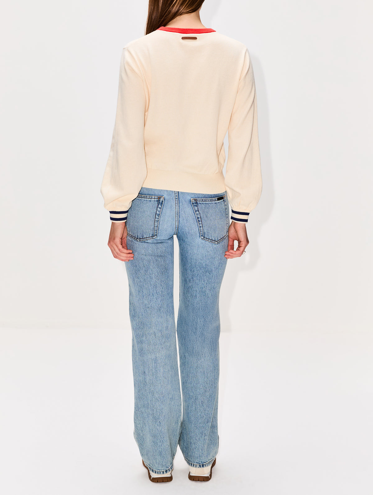 Ryann Sweater,BIRDS OF PARADIS BY TROVATA,CALIFORNIA ANTIQUE WHITE,Image 3