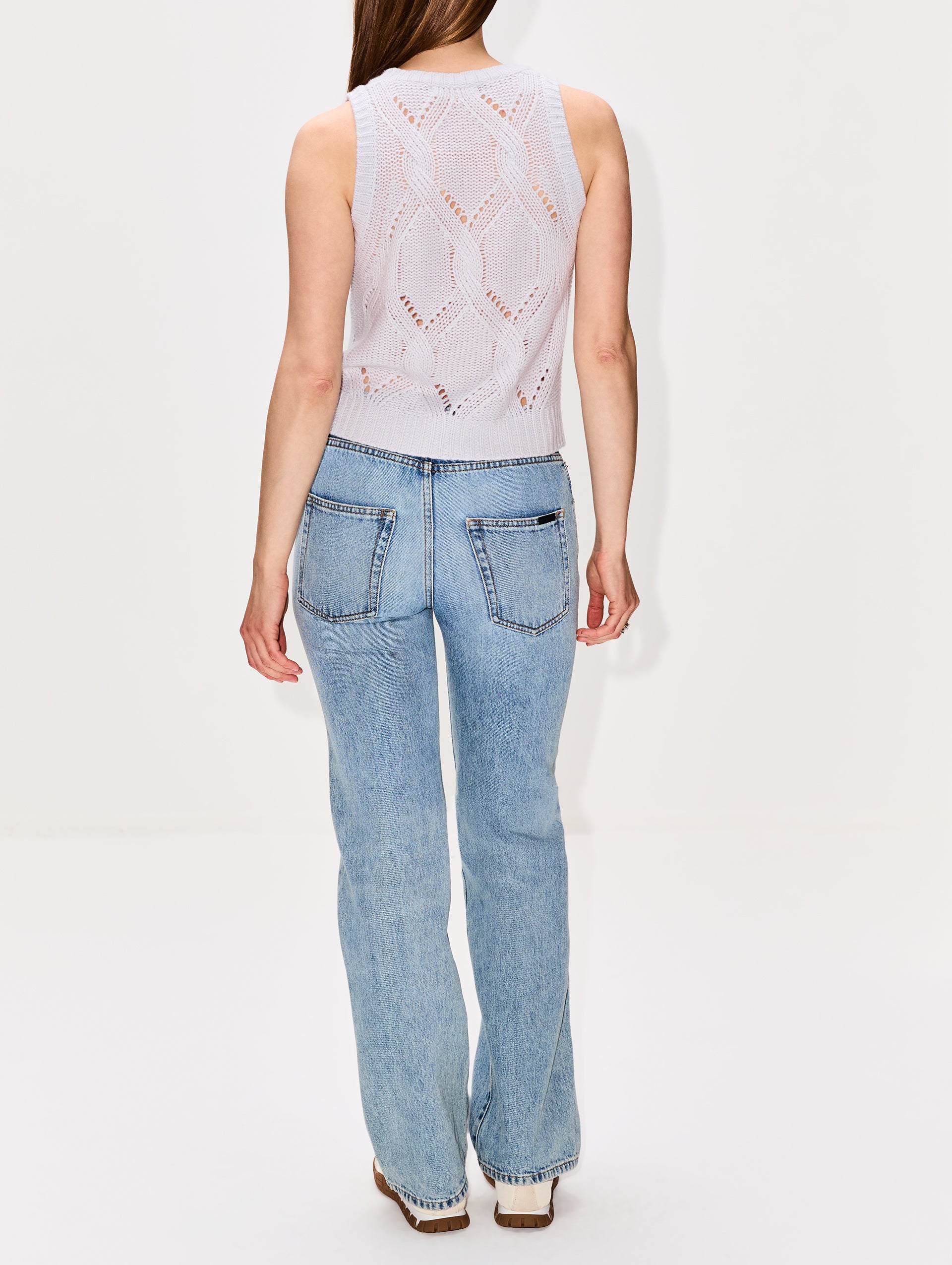 Kara Shrunken Cable Knit Tank | SABLYN | elysewalker