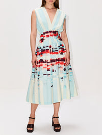 Jocelyn Dress,SILVIA TCHERASSI,AQUA WATERCOLOR,Image 2