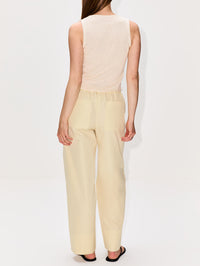 Nora Lite Split Hem Tank,THE ELDER STATESMAN,NATURAL,Image 3