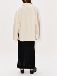 Summer Parachute Jacket,TOTÉME,OYSTER,Image 3