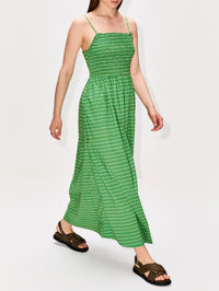 Carmen Dress,BIRDS OF PARADIS BY TROVATA,GREEN MEDALLION,Image 3