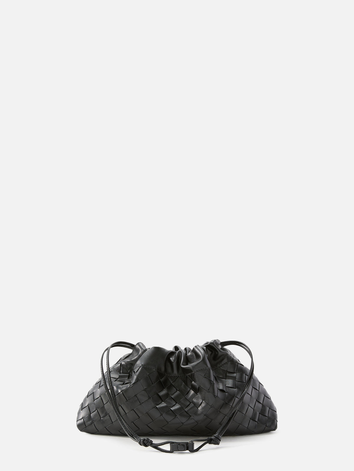 Soiree Dustbag,BOTTEGA VENETA,BLACK/BRASS,Image 3