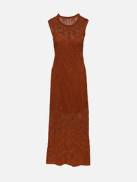 Cervantes Leah Long Dress,MARIA CHER,BROWN,Image 1