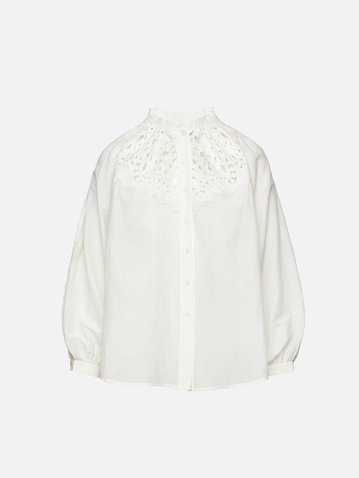 Camelias Mora Blouse,MARIA CHER,ECRU,Image 1