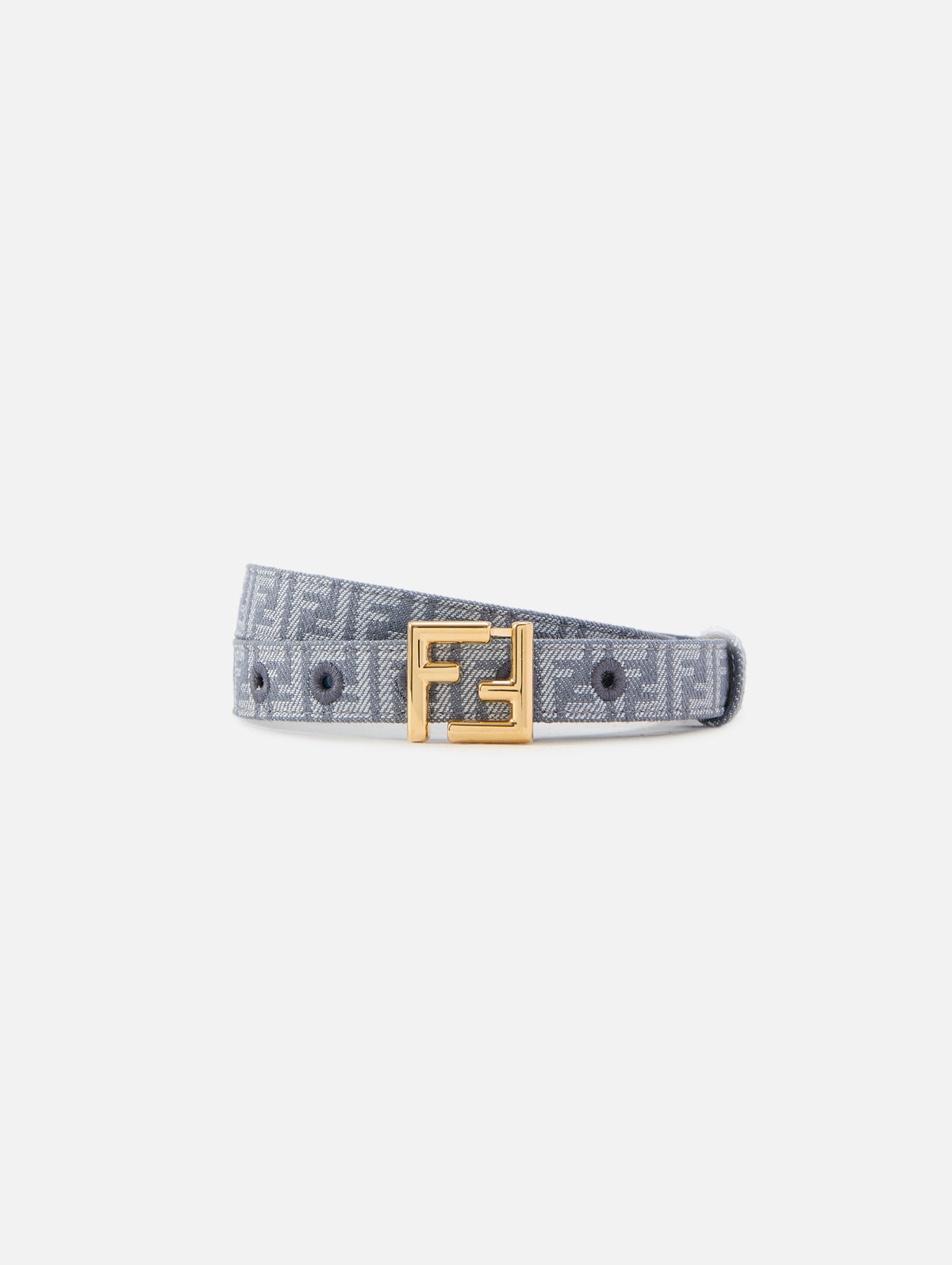 Logo Belt,FENDI,BLUE,Image 1