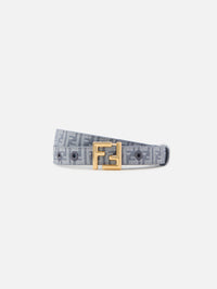 Logo Belt,FENDI,BLUE,Image 1