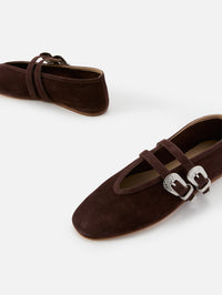 Ballet Claudia Slipper,LE MONDE BERYL,CHOCOLATE,Image 2