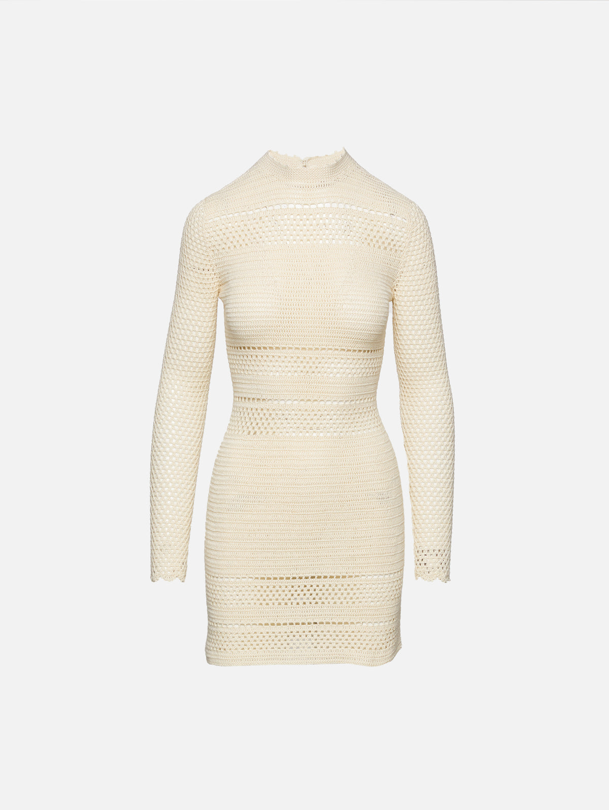 Nauta Crochet Mini Dress,ESCVDO,IVORY,Image 1