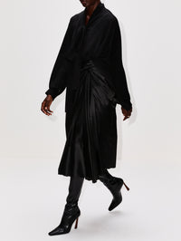 Scarf Blouse,BALENCIAGA,BLACK,Image 3