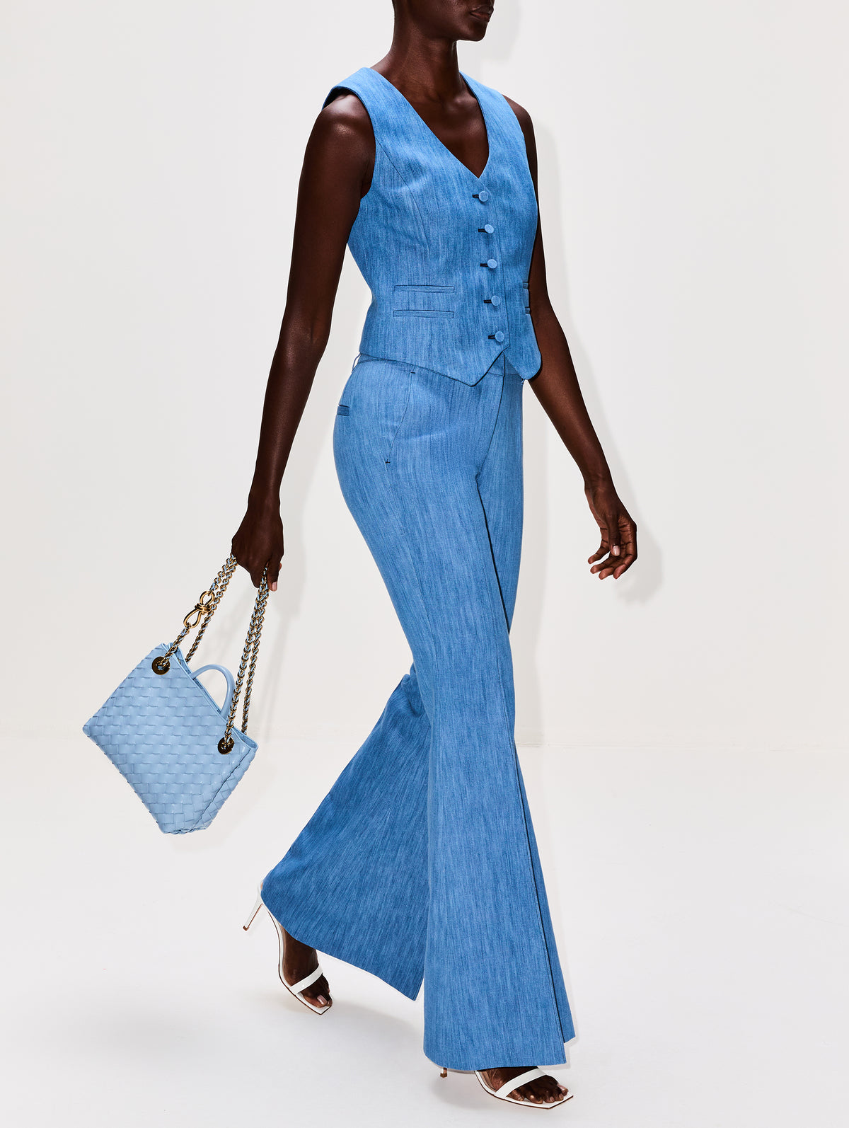 Rhein Pant,GABRIELA HEARST,MEDIUM BLUE,Image 3