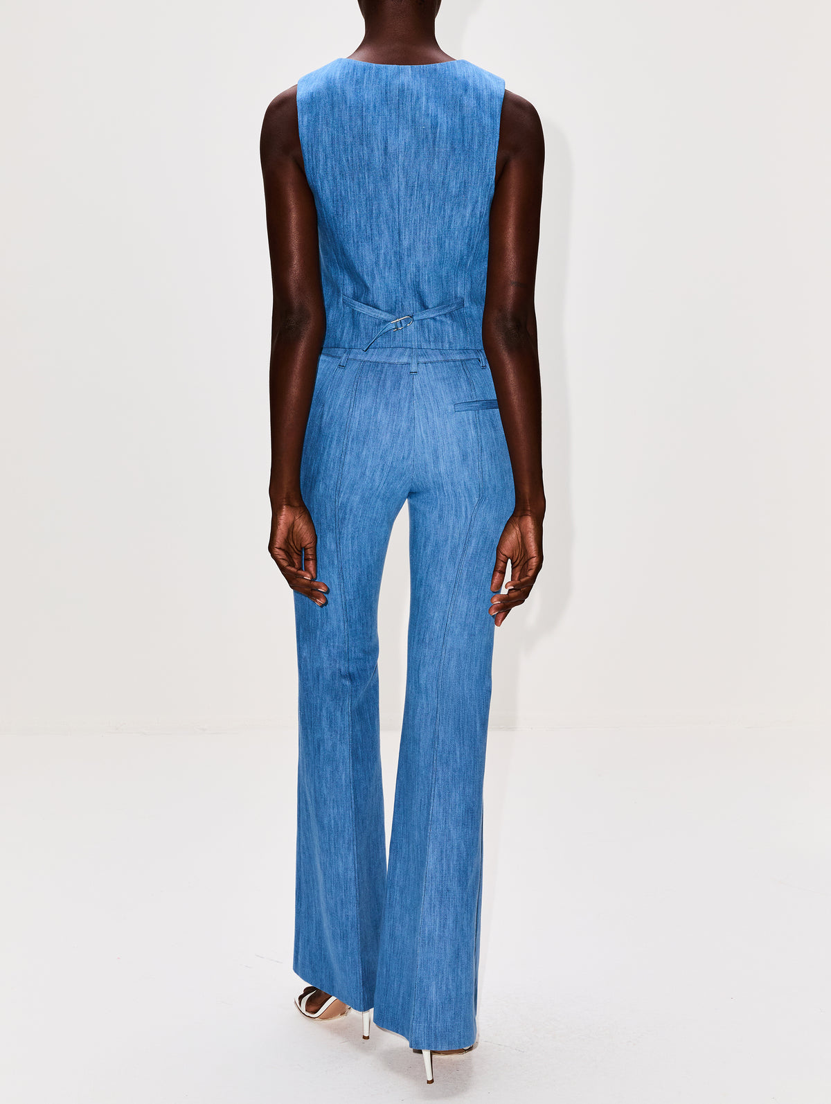 Rhein Pant,GABRIELA HEARST,MEDIUM BLUE,Image 4