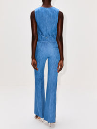 Rhein Pant,GABRIELA HEARST,MEDIUM BLUE,Image 4