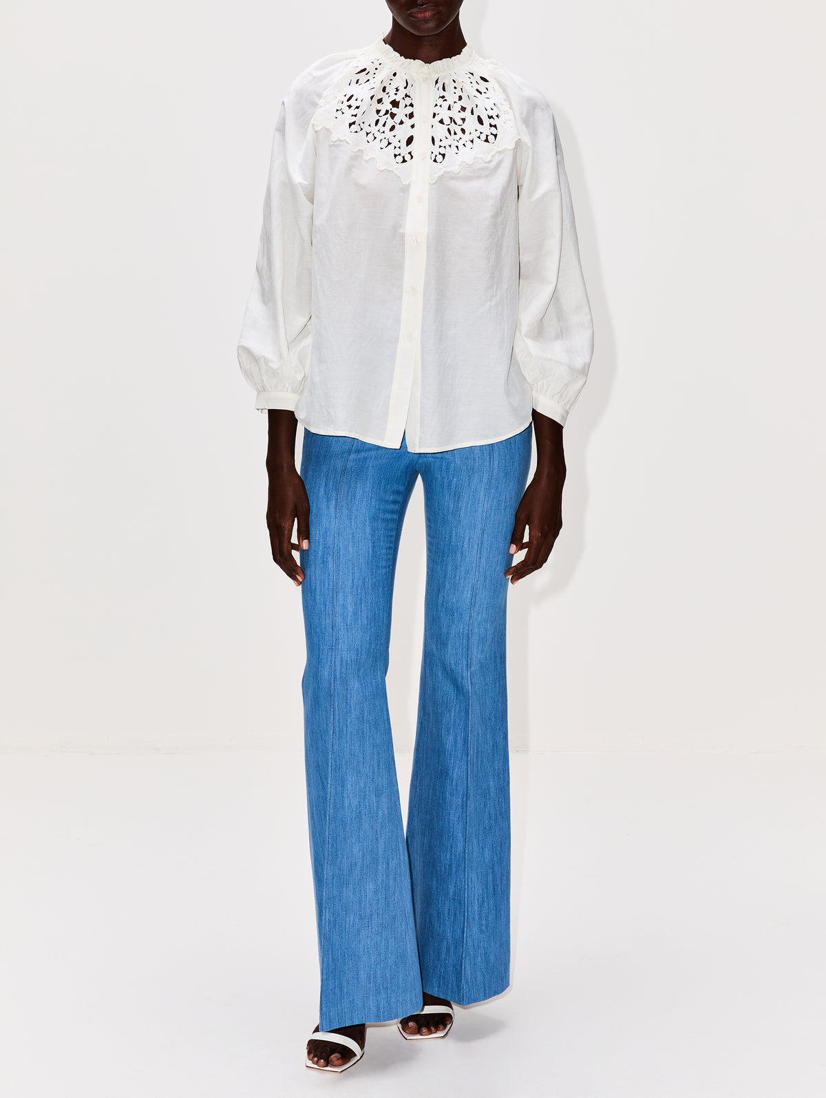 Camelias Mora Blouse,MARIA CHER,ECRU,Image 2