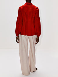 Inga Blouse,GABRIELA HEARST,ANTELOPE ORANGE,Image 3