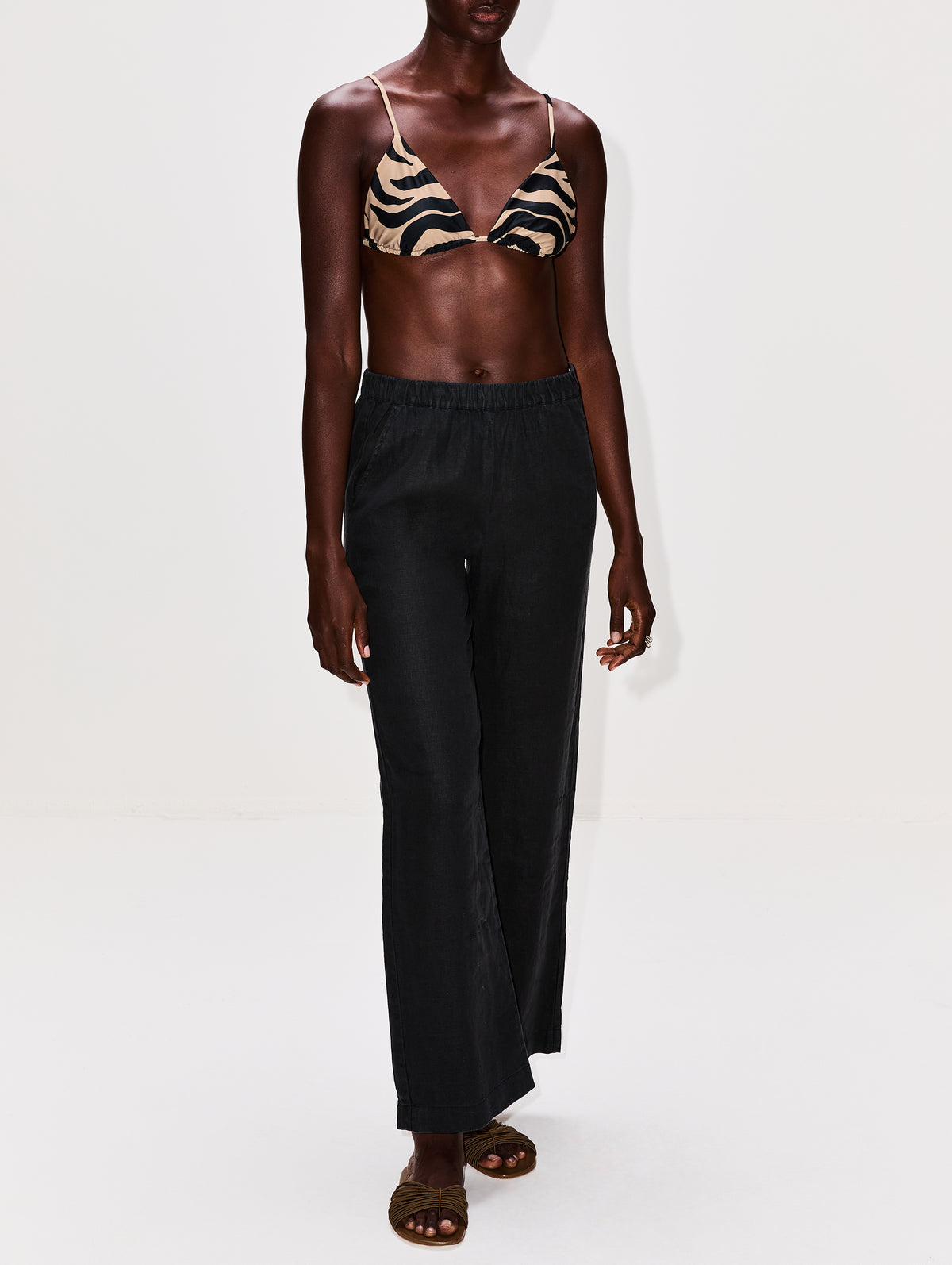 Konibo Bikini Top,JOHANNA ORTIZ,SAND/BLACK,Image 4